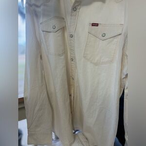 Wrangler Men's Light Cream Shirt